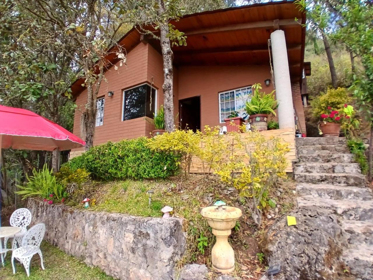Cabana Con Banera Y Chimeneas En Puesta De Sol El Pacifico Exteriör bild